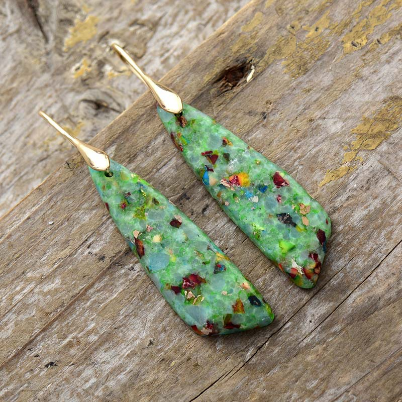 Letura - Stunning Vintage Style Natural Stone Earrings