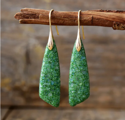 Letura - Stunning Vintage Style Natural Stone Earrings