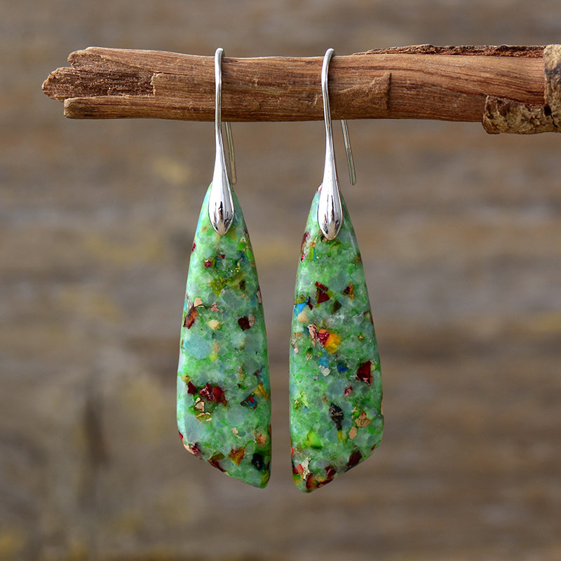 Letura - Stunning Vintage Style Natural Stone Earrings