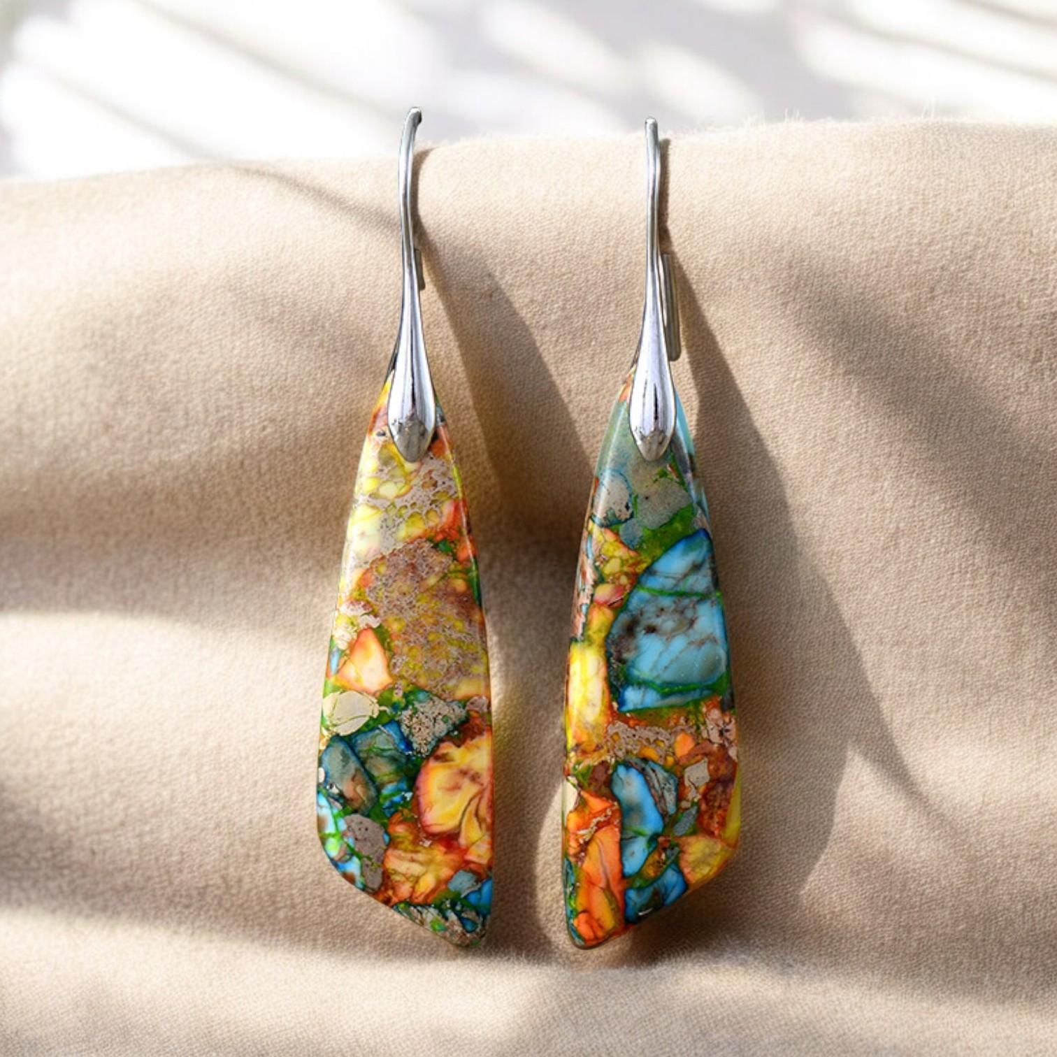 Letura - Stunning Vintage Style Natural Stone Earrings