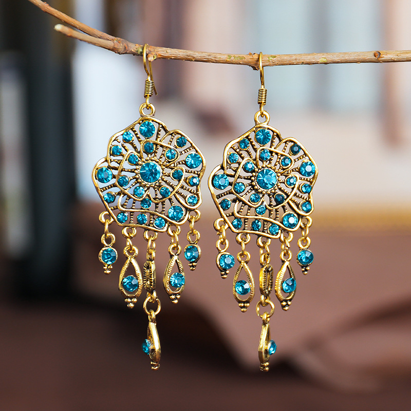 Masi – Colorful Mandala Earrings in Stunning and Unique Vintage Style