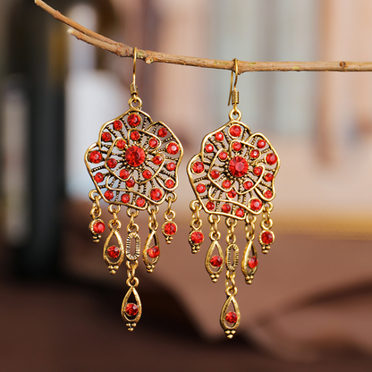 Masi – Colorful Mandala Earrings in Stunning and Unique Vintage Style