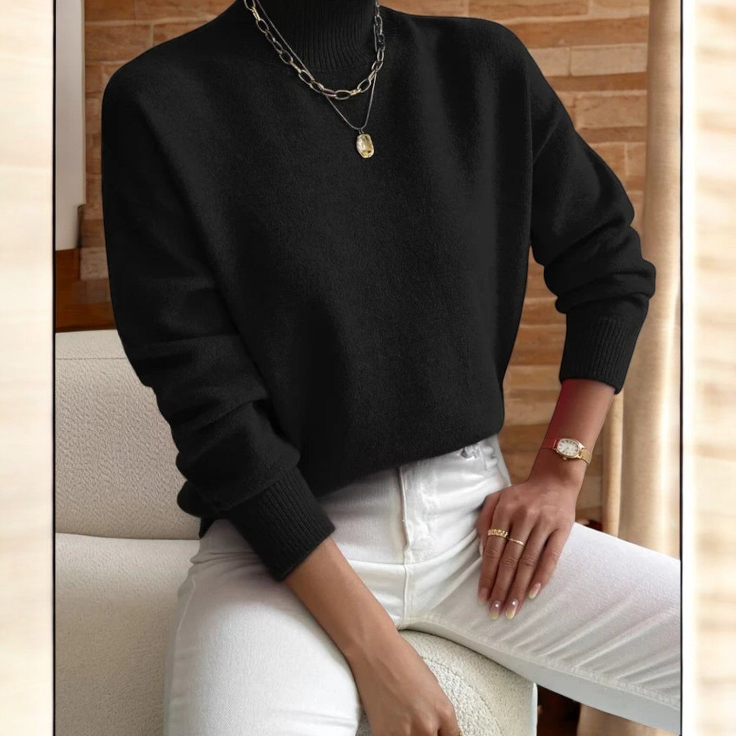Marshallina | Turtle Neck Sweater with Elegance and Perfect Style for a Classic Look