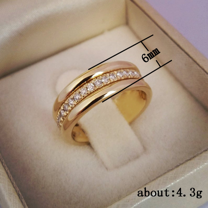 Merlot – Elegant Designer Ring with Double Zirconia for a Expression of Elegance