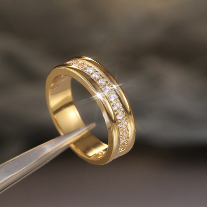Merlot – Elegant Designer Ring with Double Zirconia for a Expression of Elegance