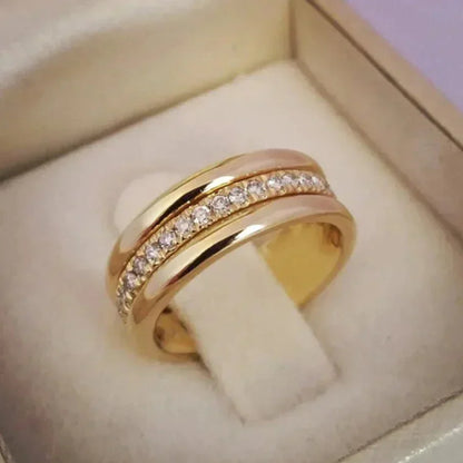 Merlot – Elegant Designer Ring with Double Zirconia for a Expression of Elegance
