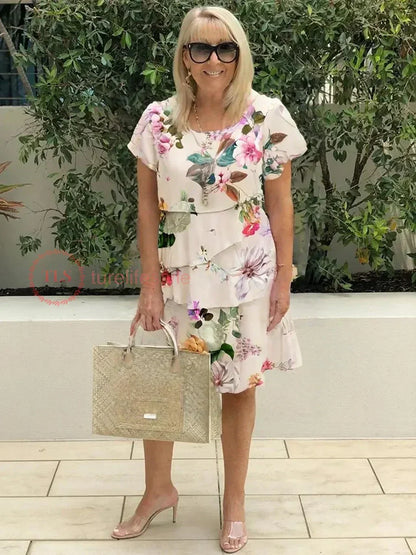 Marvel - Elegant floral dress with intricate embellishments, stunning maxi look for perfect style