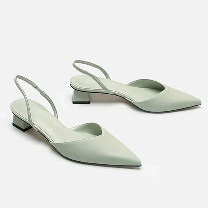 Fashionable women's sandals with low heel for perfect comfort