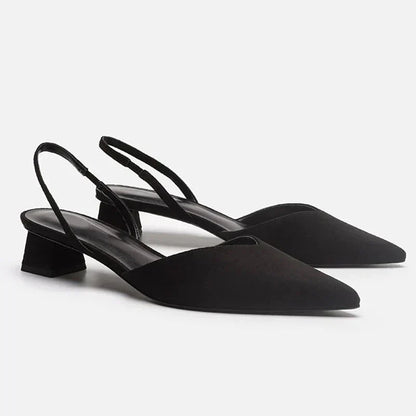Fashionable women's sandals with low heel for perfect comfort