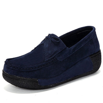 Fashionable orthopedic shoes for women with platform and modern seam design - Kossey