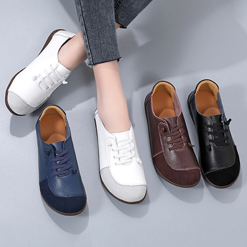 Lightweight orthopedic leather driving shoes for perfect comfort and stylish oversight