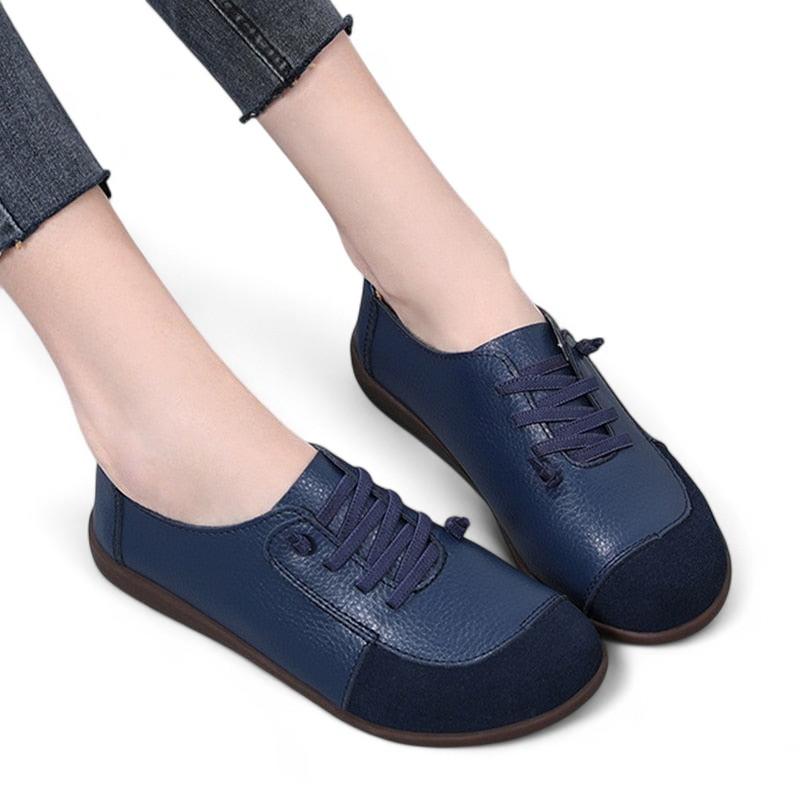 Lightweight orthopedic leather driving shoes for perfect comfort and stylish oversight