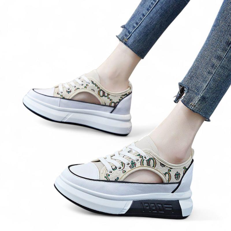 Women's orthopedic sports shoes made of Louis fabric with modern comfort and style