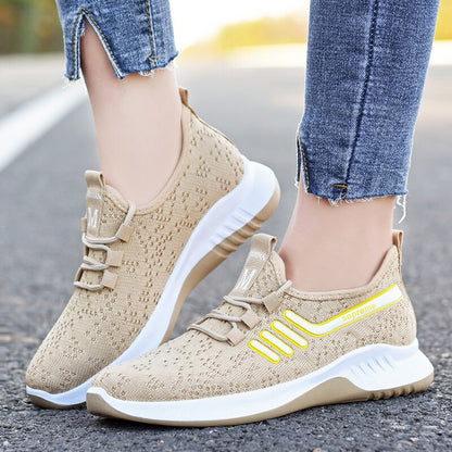 Women's Athletic Orthopedic Shoes with Lace-up Fabric - Perfect Comfort and Excellent Performance for Daily Routine