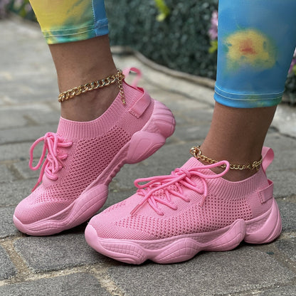Women's Orthopedic Outdoor Sneakers with Laces – Comfortable and Stylish with Tracy