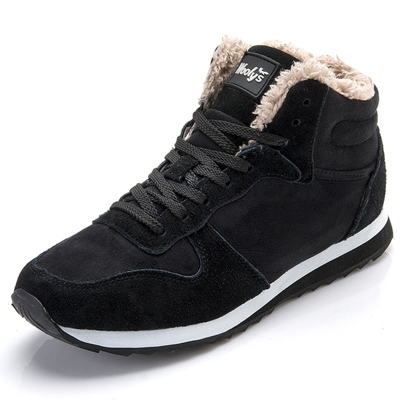 Fashionable sports shoes with black and blue faux fur for men and women - unbeatable comfort and style
