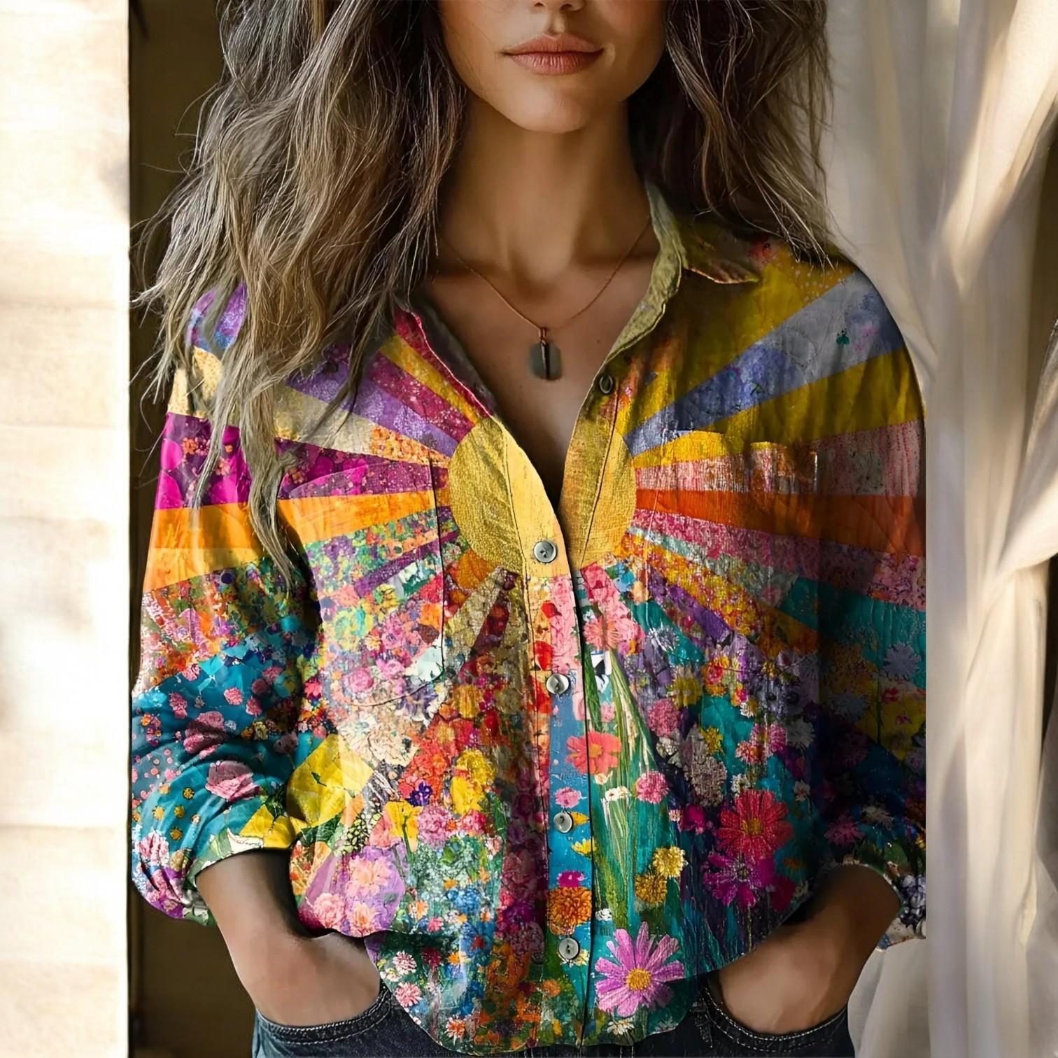 Sunflower-Inspired Top - Add Color and Joy to Your Wardrobe