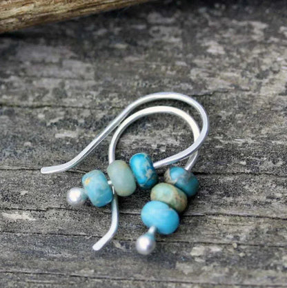 Rebecca – Stunning Beaded Earrings in Turquoise for Unique Fashion
