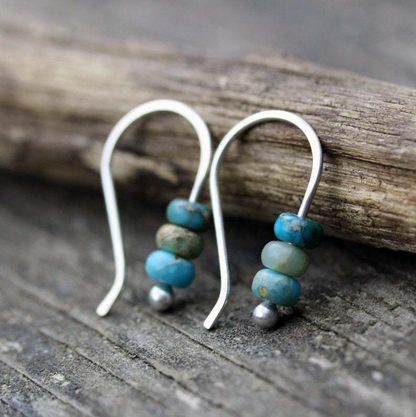 Rebecca – Stunning Beaded Earrings in Turquoise for Unique Fashion