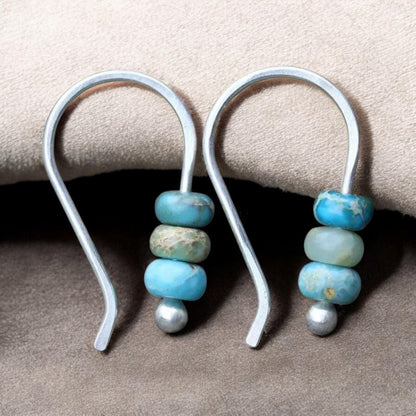 Rebecca – Stunning Beaded Earrings in Turquoise for Unique Fashion