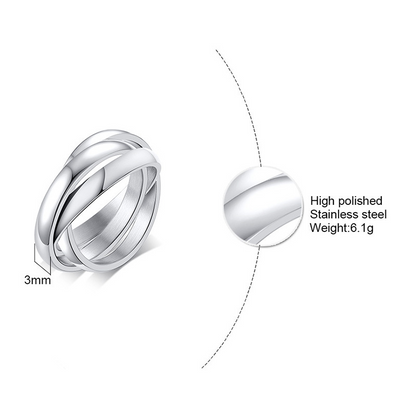Everlynn Stunning Loop Ring in Three Unique Colors