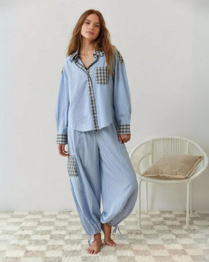 Relaxed pajamas set in Jasmine with elegant design and maximum comfort
