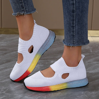 Colorful Rainbow Orthopedic Basket with Rounded Design for Perfect Comfort and Maximum Support