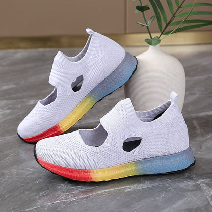Colorful Rainbow Orthopedic Basket with Rounded Design for Perfect Comfort and Maximum Support