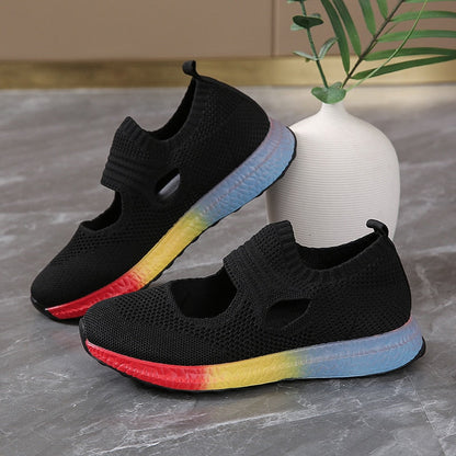 Colorful Rainbow Orthopedic Basket with Rounded Design for Perfect Comfort and Maximum Support