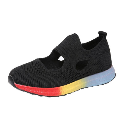 Colorful Rainbow Orthopedic Basket with Rounded Design for Perfect Comfort and Maximum Support