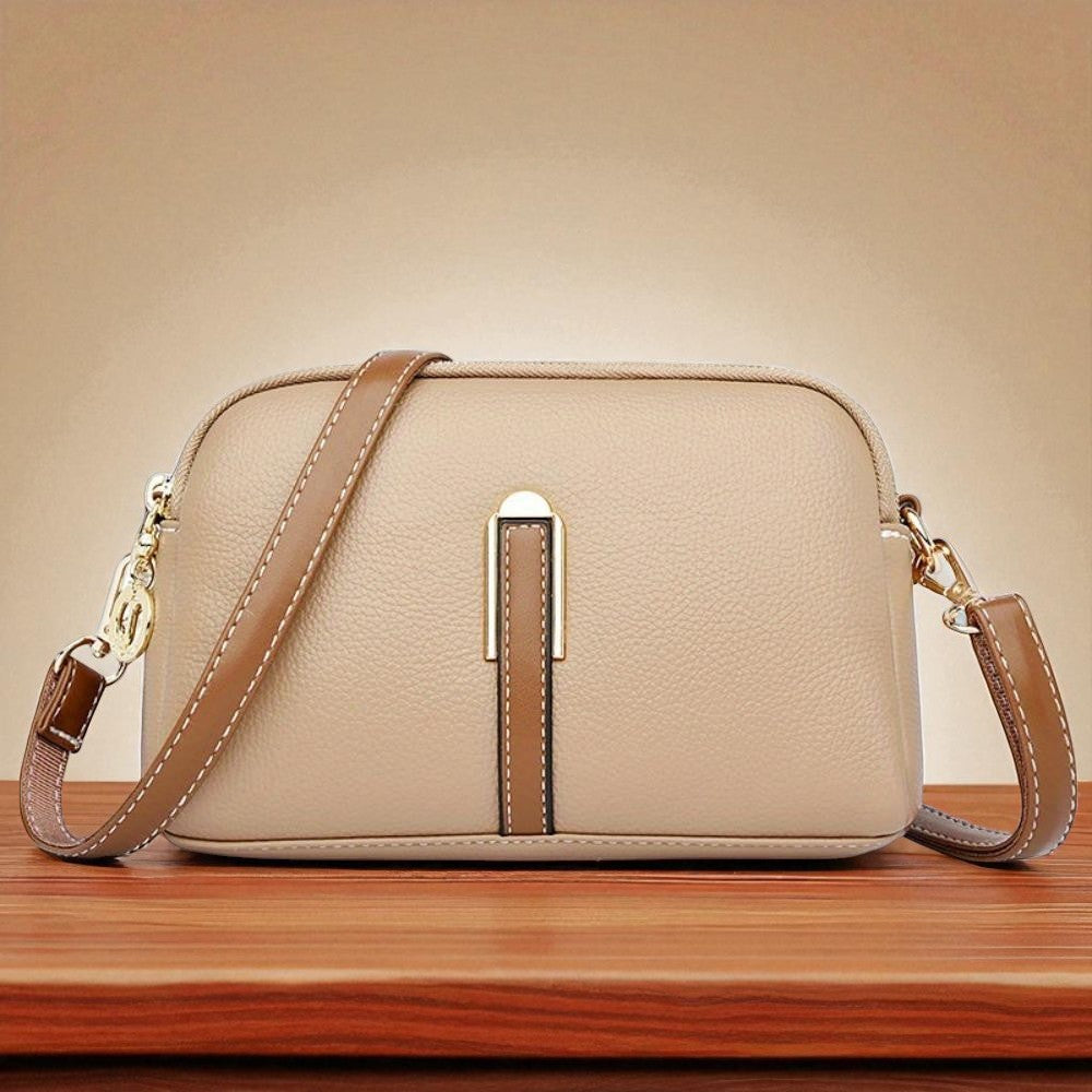 Stylish Side Bag with Lychee Embroidery Decoration