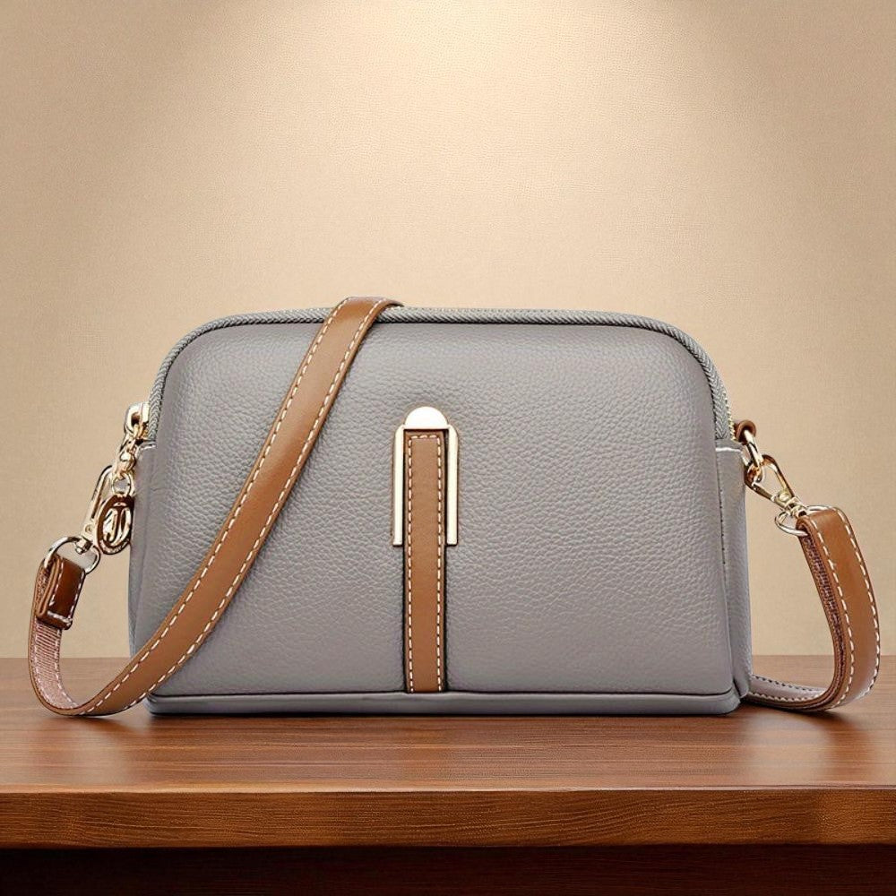 Stylish Side Bag with Lychee Embroidery Decoration
