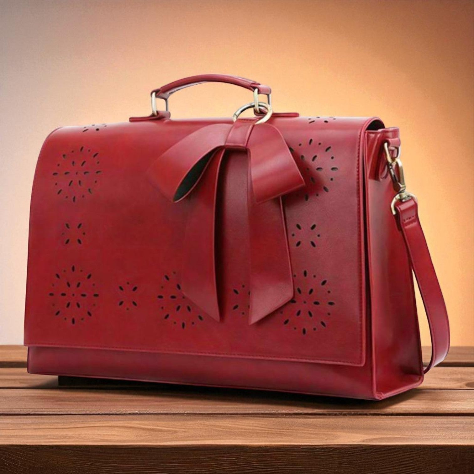 Fashionable bag with a unique and attractive feather ornament by Grace