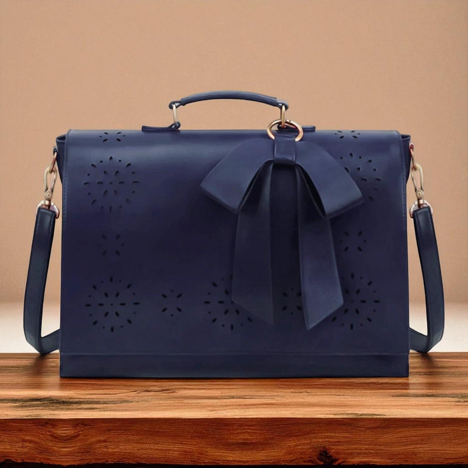 Fashionable bag with a unique and attractive feather ornament by Grace