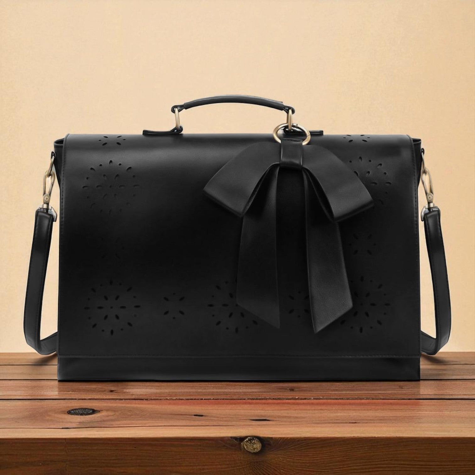 Fashionable bag with a unique and attractive feather ornament by Grace