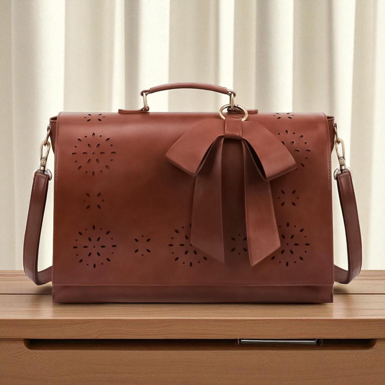 Fashionable bag with a unique and attractive feather ornament by Grace
