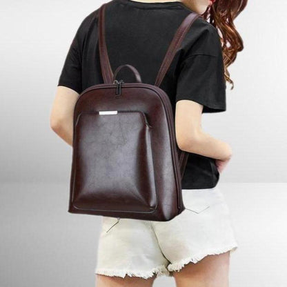 Elegant backpack with double zipper for stunning and practical design
