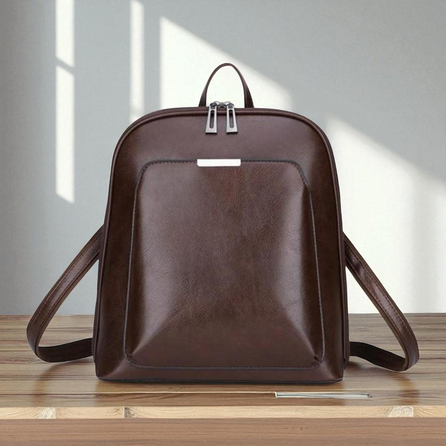 Elegant backpack with double zipper for stunning and practical design