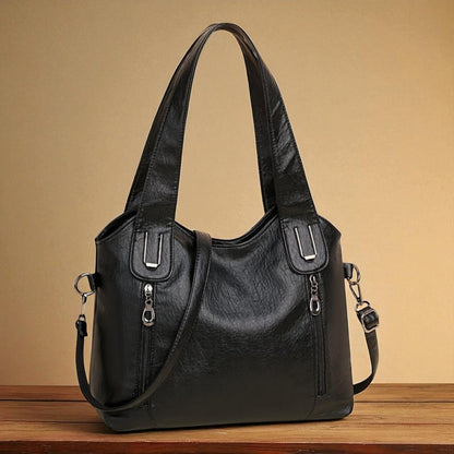 Elegant Retro Shoulder Bag for Women with Fashionable Wallet