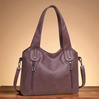 Elegant Retro Shoulder Bag for Women with Fashionable Wallet