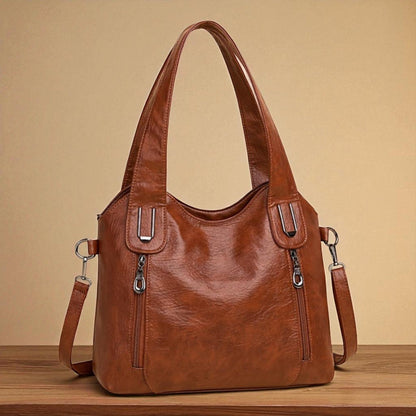 Elegant Retro Shoulder Bag for Women with Fashionable Wallet