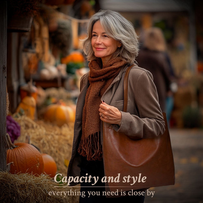 Fashionable Leather Bag and Complete Modern Style | Shira's Modern Chic