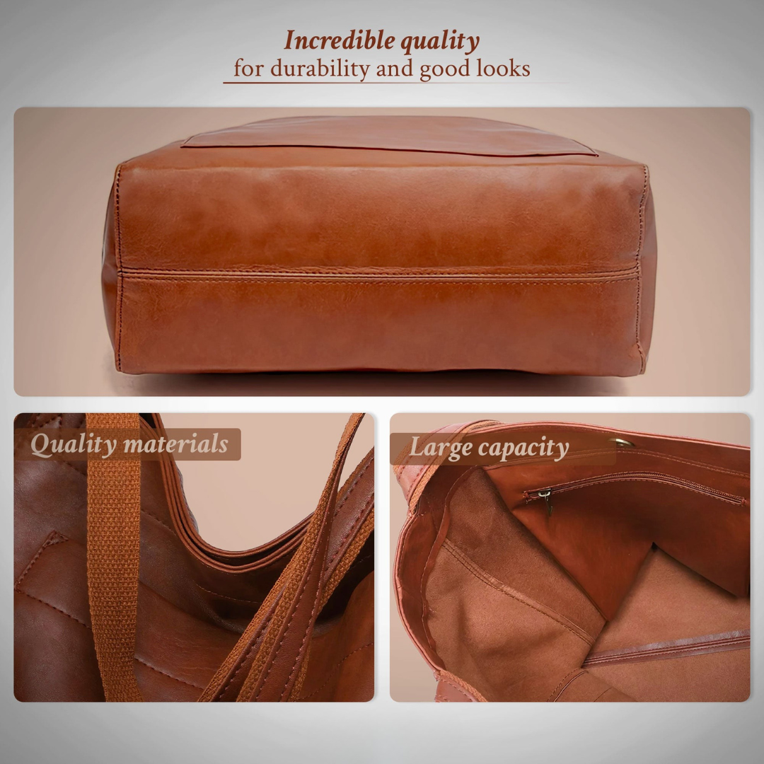 Fashionable Leather Bag and Complete Modern Style | Shira's Modern Chic
