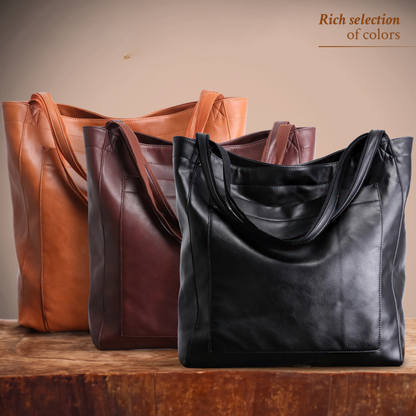 Fashionable Leather Bag and Complete Modern Style | Shira's Modern Chic