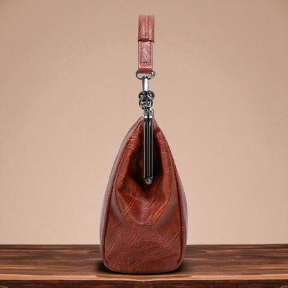 Vintage Elegant Handbag with Key Lock for a Lovely Style