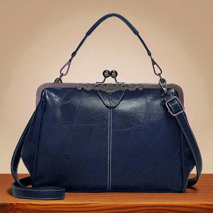 Vintage Elegant Handbag with Key Lock for a Lovely Style