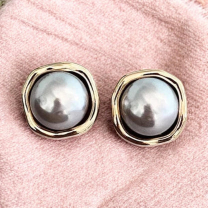 Elegant black pearl designer earrings for women